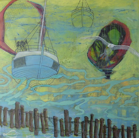 På havet 80x80