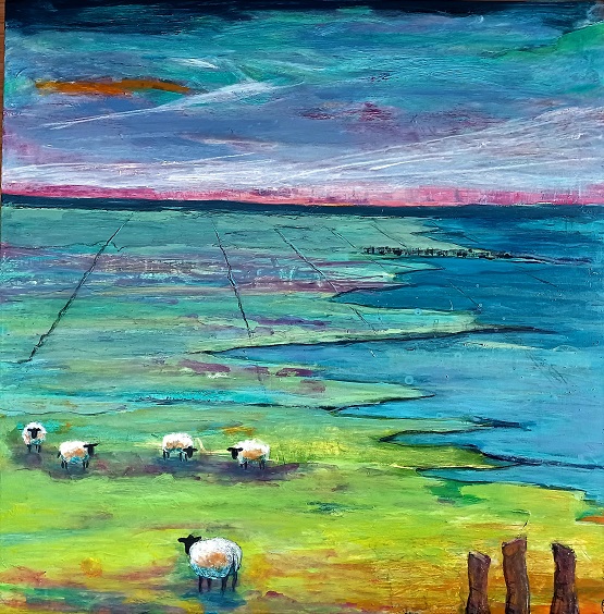 Får ved Vadehavet 100x100
