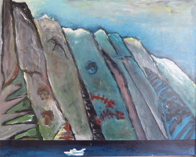 Grønlands vestkyst 80x70
